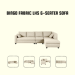 Bingo Fabric LHS 6-Seater Sofa