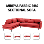 Short Description Make a bold statement with the Mireya Fabric RHS Sectional Sofa. This contemporary L-shaped sofa features a right-hand side (RHS) lounger, premium fabric upholstery, and a spacious design perfect for modern living rooms. Sofa