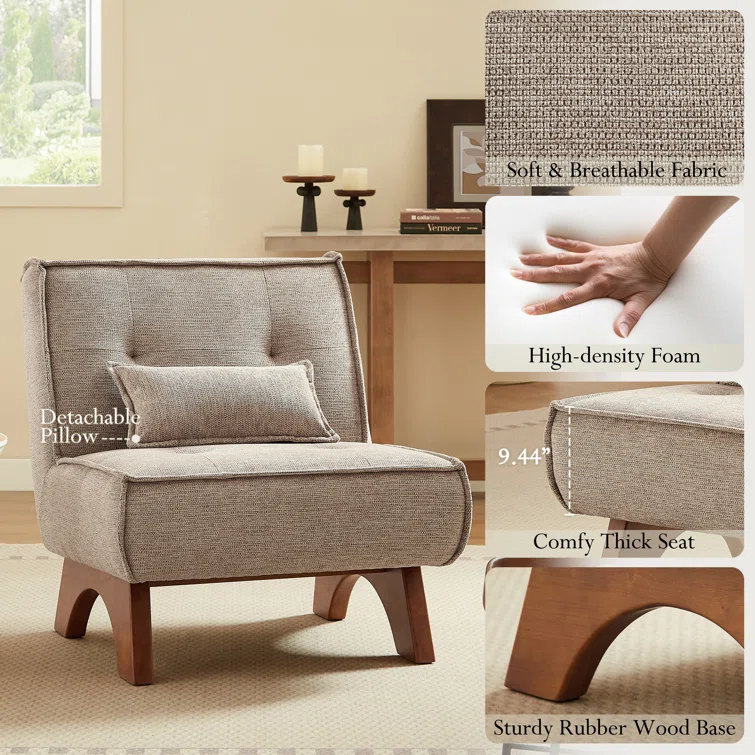 Drayk Lounge Chair with Removable Pillow - Comfortable Lounge Chair for Living Room & Bedroom 7 Drayk Lounge Chair with Removable Pillow - Comfortable Lounge Chair for Living Room & Bedroom