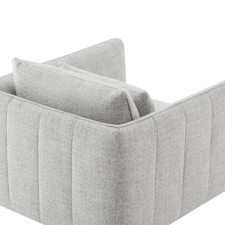 Rae Modern Upholstered Armchair with Curved Back & Soft Cushion – Elegant Lounge Accent Chair 4 Rae Modern Upholstered Armchair with Curved Back & Soft Cushion – Elegant Lounge Accent Chair