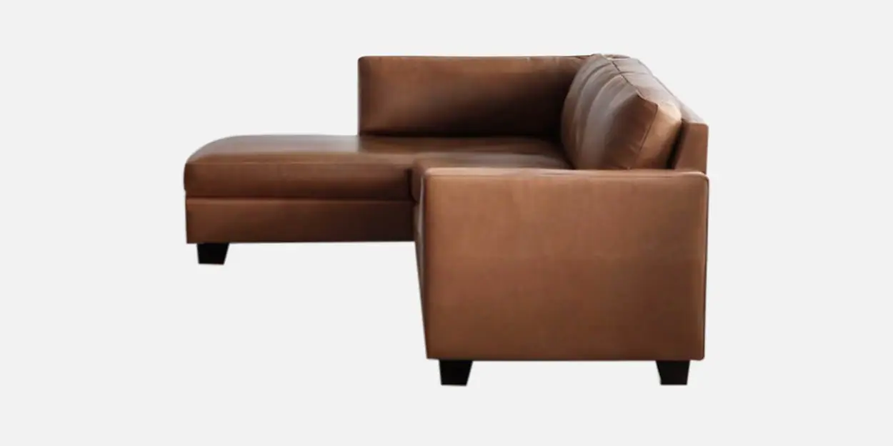 UrbanComfort L-Shaped Sofa – Stylish Brown Leatherette with Durable Frame & Plush Seating 1 UrbanComfort L-Shaped Sofa – Stylish Brown Leatherette with Durable Frame & Plush Seating