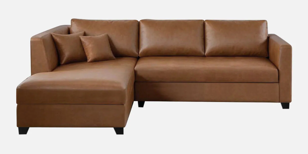 UrbanComfort L-Shaped Sofa – Stylish Brown Leatherette with Durable Frame & Plush Seating 6 UrbanComfort L-Shaped Sofa – Stylish Brown Leatherette with Durable Frame & Plush Seating