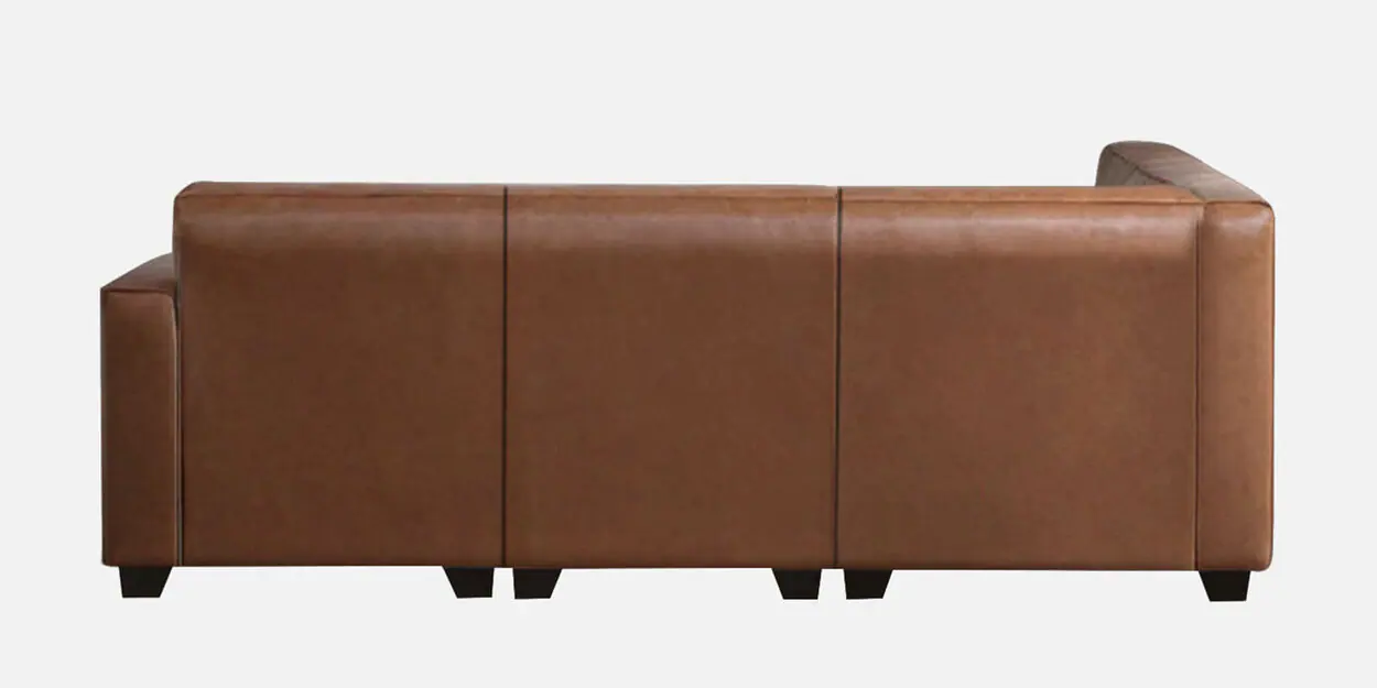 UrbanComfort L-Shaped Sofa – Stylish Brown Leatherette with Durable Frame & Plush Seating 7 Sofas