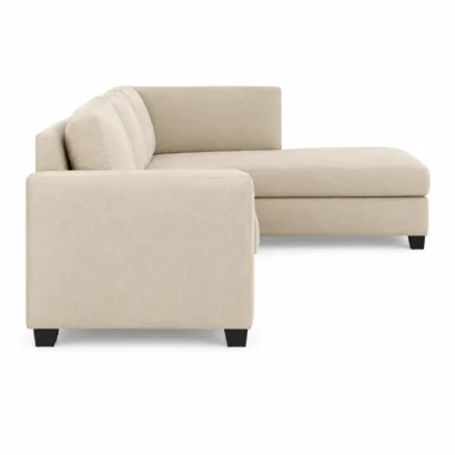 Modern Bingo Fabric LHS 6-Seater Sofa with elegant design for luxury homes in Dubai, UAE.