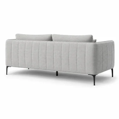 Contemporary fabric sofa featuring elegant design for modern Dubai interiors