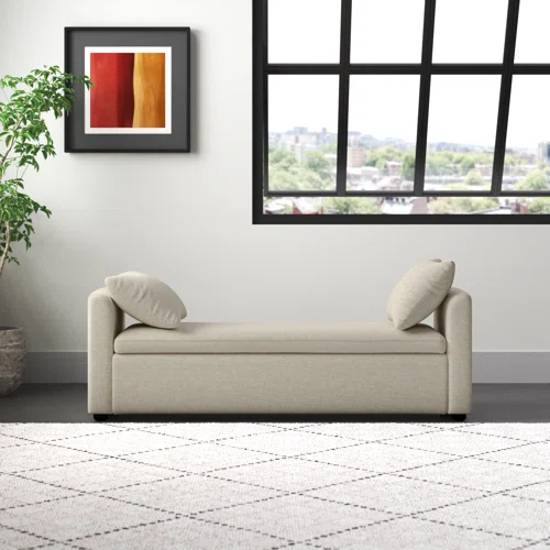 Modern Storage Bench with 2 Cozy Pillows – Underseat Organizer, 330Lbs Modern Storage Bench with 2 Cozy Pillows – Underseat Organizer, 330Lbs