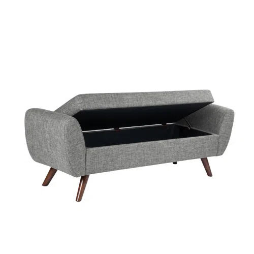 Mid-Century Modern Upholstered Storage Bench Mid-Century Modern Upholstered Storage Bench