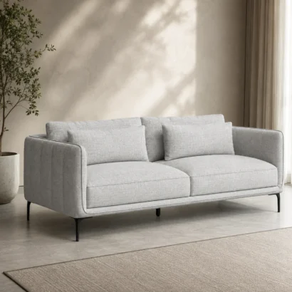 Modern Grand Luxe fabric sofa with premium upholstery for luxury homes in the UAE