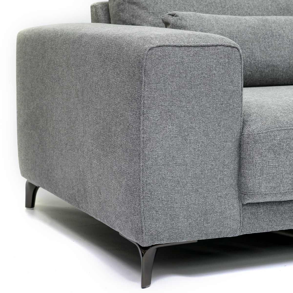 UrbanNest Grey L-Shaped Sectional Sofa with Chaise 4 UrbanNest Grey L-Shaped Sectional Sofa with Chaise