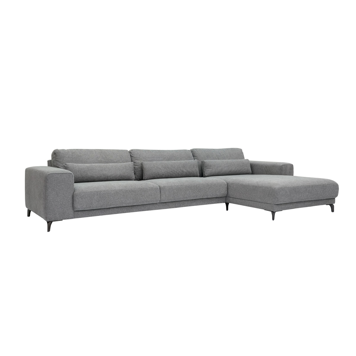UrbanNest Grey L-Shaped Sectional Sofa with Chaise 1 UrbanNest Grey L-Shaped Sectional Sofa with Chaise