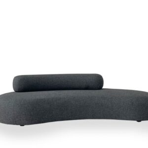 Home 16 Dark Grey Curved Sofa