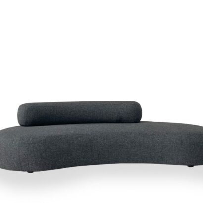Contemporary Dark Grey Curved Sofa – Unique Design & Comfort 8 Dark Grey Curved Sofa