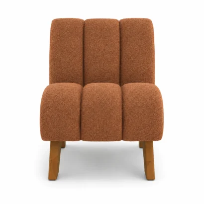 Brenetta Upholstered Accent Chair placed in a contemporary luxury home interior in the UAE.