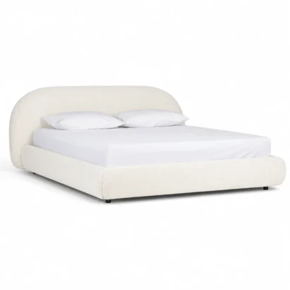 Modern Sadarius Upholstered Bed Frame with a stylish padded headboard in Dubai
