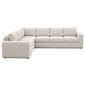 Nova 6-Seater Sofa front view in premium beige fabric for modern living rooms in Dubai, UAE
