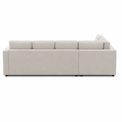 Side profile of Nova 6-Seater modern L-shaped fabric sectional sofa with premium upholstery in Dubai
