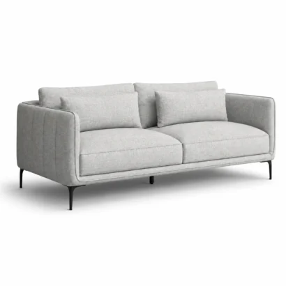 Premium 3-seater fabric sofa with soft cushions and durable upholstery in UAE