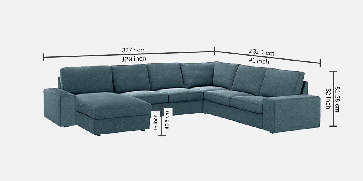 Teal Blue Corner Sofa – Spacious U-Shaped Sectional with Chaise 1 Eco-Friendly Furniture: Sustainable Choices for Modern UAE Homes