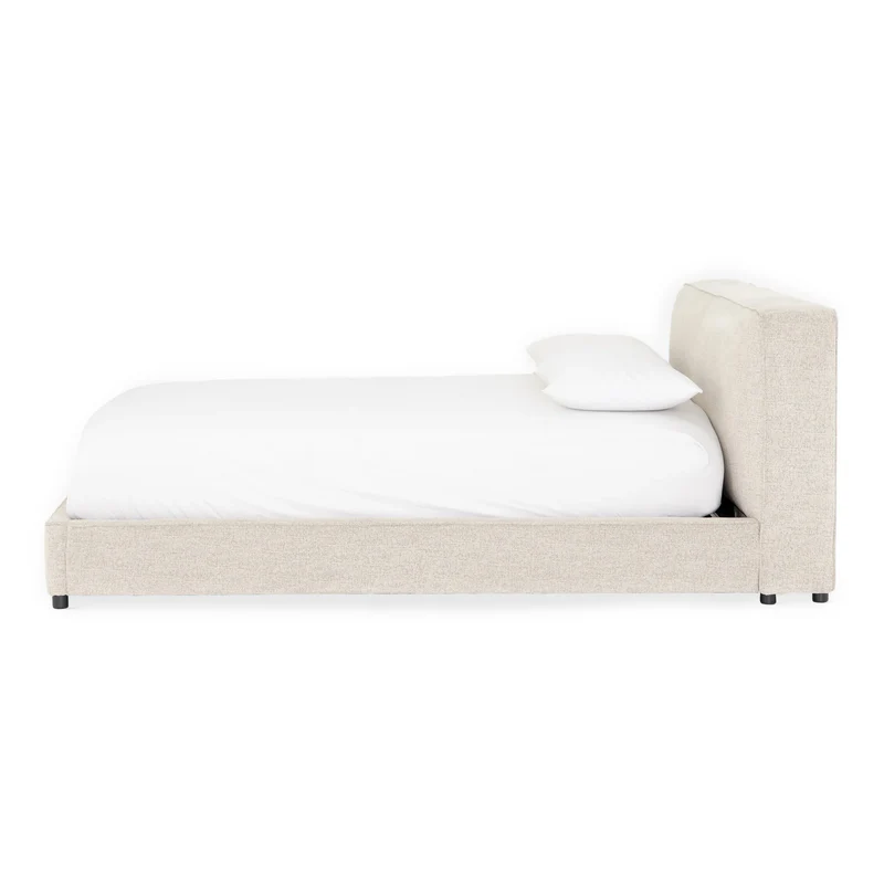 LuxeComfy Upholstered Bed Frame with Headboard 6 LuxeComfy Upholstered Bed Frame with Headboard