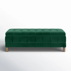 Luxury Velvet Storage Ottoman Bench