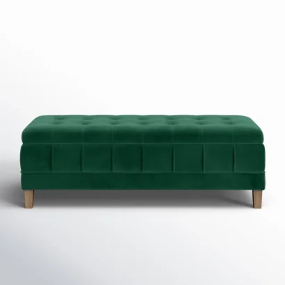 Luxury Velvet Storage Ottoman Bench