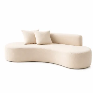 Even 94 Curved Cloud Sofa in cream fabric for modern luxury living rooms in UAE