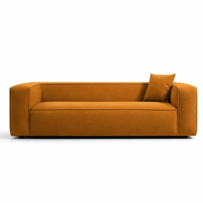 Elara Minimalist Block Sofa in Premium Fabric | Ansary Furniture UAE