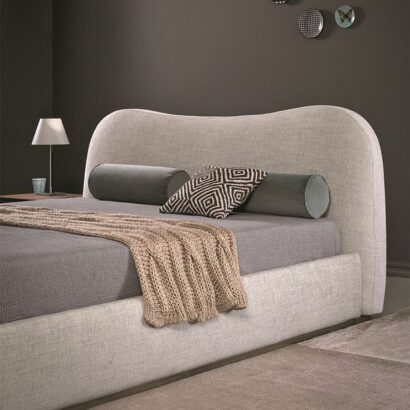 Heavy-duty, breathable textured upholstery in neutral sand.