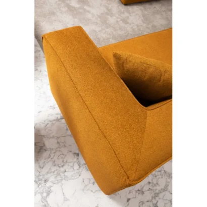 High-profile Elara Minimalist Block Sofa in Cloud White