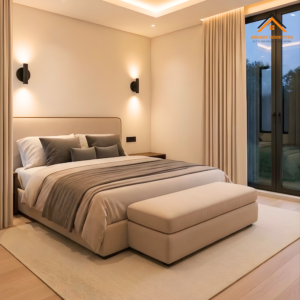 2. Luxury Upholstered Bed Frame Dubai Ansary Furniture