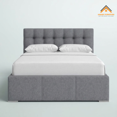 Square Tufted Upholstered Bed Frame UAE