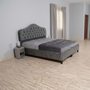 Grey Velvet Storage Bed Frame