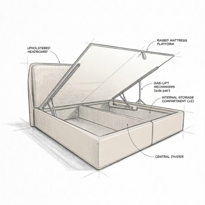 gas-lift storage for a clutter-free home.