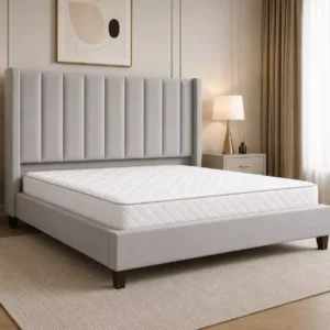 Adele Vertical Panel Bed UAE with stylish contemporary headboard