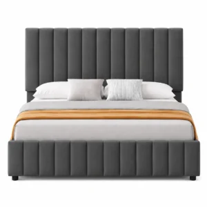 Contemporary Bed Frame Dubai with modern upholstered design