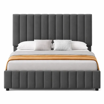 Contemporary Bed Frame Dubai with modern upholstered design