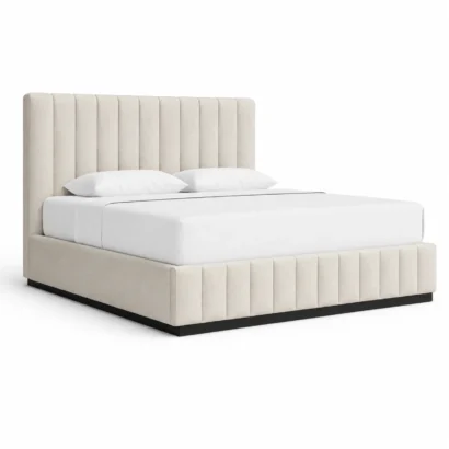 Luxury Channel Tufted Bed Dubai crafted with premium fabric and contemporary styling
