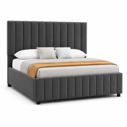 Contemporary Upholstered Bed Dubai with premium fabric finish