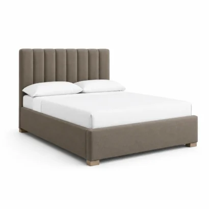 Modern Hoffman Upholstered Platform Bed designed with clean lines and plush upholstery for stylish UAE interiors.