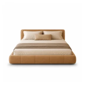 Modern Bed Frame Dubai UAE with premium upholstered fabric and contemporary platform design.