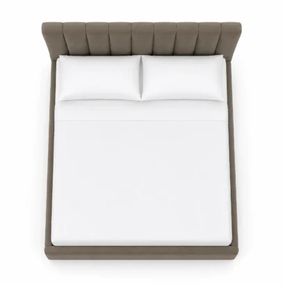Premium Hoffman Upholstered Platform Bed with contemporary upholstered frame, ideal for luxury bedroom furniture in Dubai, UAE.