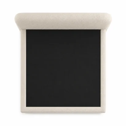 Premium Serene Arc King Size Bouclé Bed Frame crafted with high-quality bouclé fabric upholstery