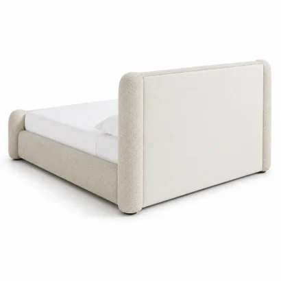 Elegant King Size Bed Frame Dubai with a plush upholstered design, perfect for luxury homes in Dubai, UAE.