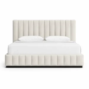 Vertical Channel Tufted Platform Bed. dubai uae