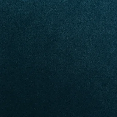 Teal velvet bed frame with a padded headboard for luxury homes in Dubai, UAE.
