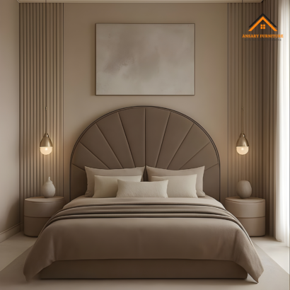 Arch Sunburst Velvet Bed Frame