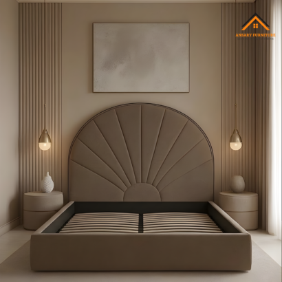 Premium upholstered platform bed