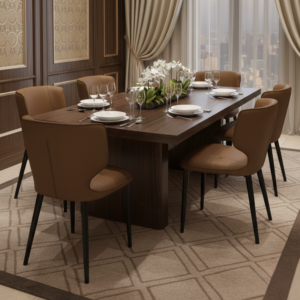 Brown finish dining chair