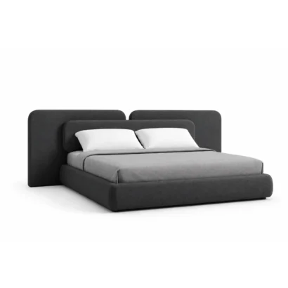 Extended Bed Frame with Upholstered Headboard by Ansary Furniture UAE