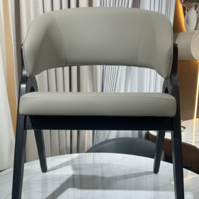 Minimalist solid wood armchair in uae dubai